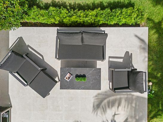 Belga lounge lava aluminium Belamo patio furniture